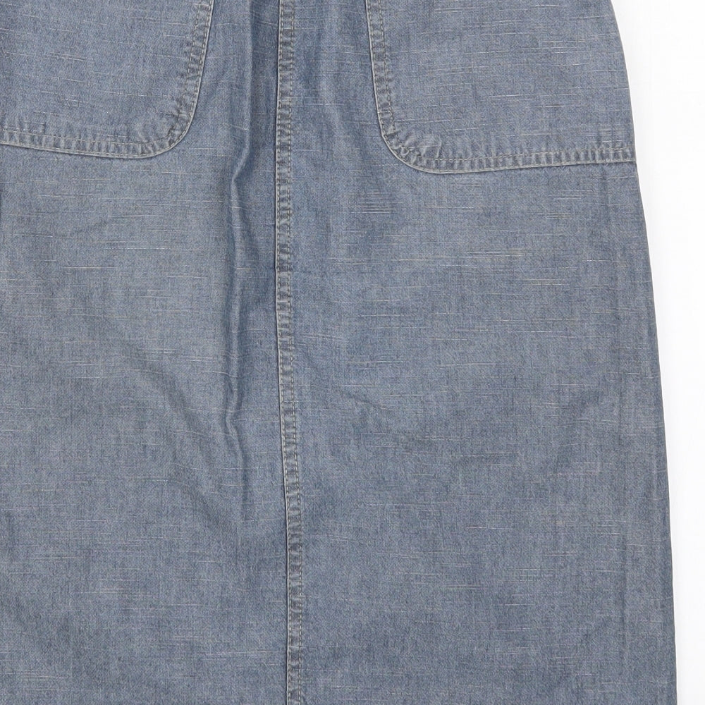 NEXT Womens Blue  Denim A-Line Skirt Size 8