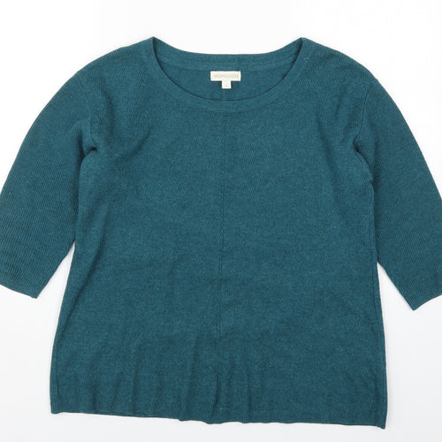 Monsoon Womens Blue  Knit Pullover Jumper Size S