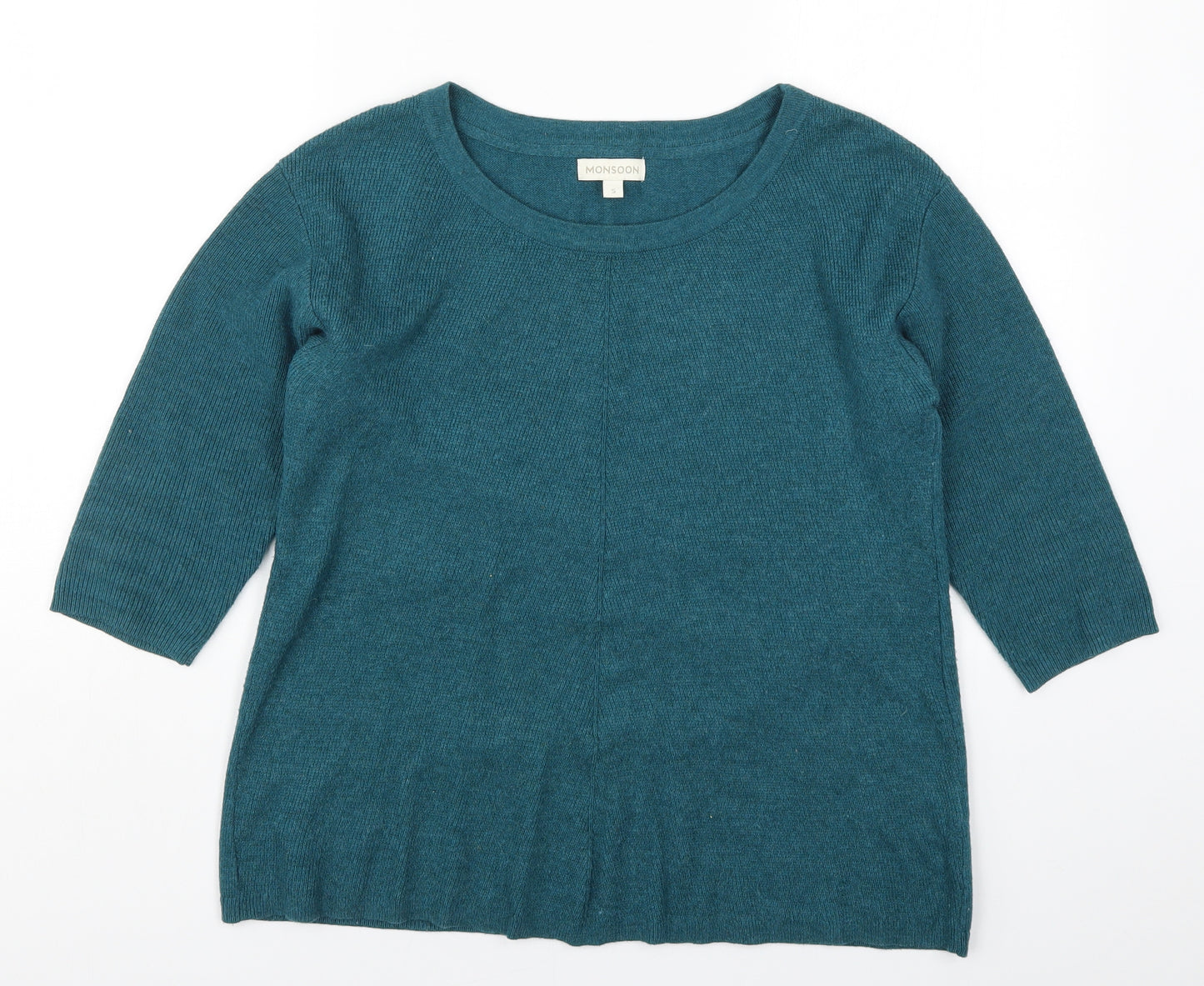 Monsoon Womens Blue  Knit Pullover Jumper Size S
