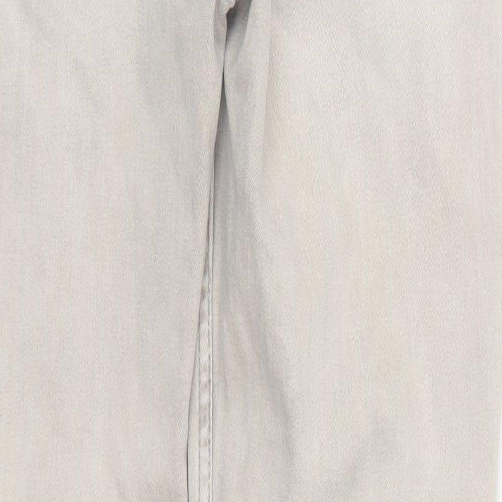 Marks and Spencer Womens Grey  Denim Straight Jeans Size 8 L28 in