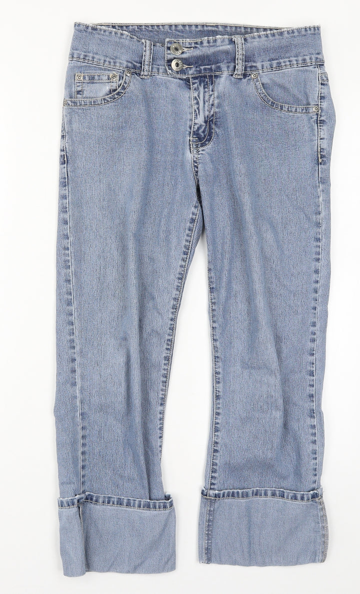 FRN Womens Blue Denim Cropped Jeans Size 28 in L23 in