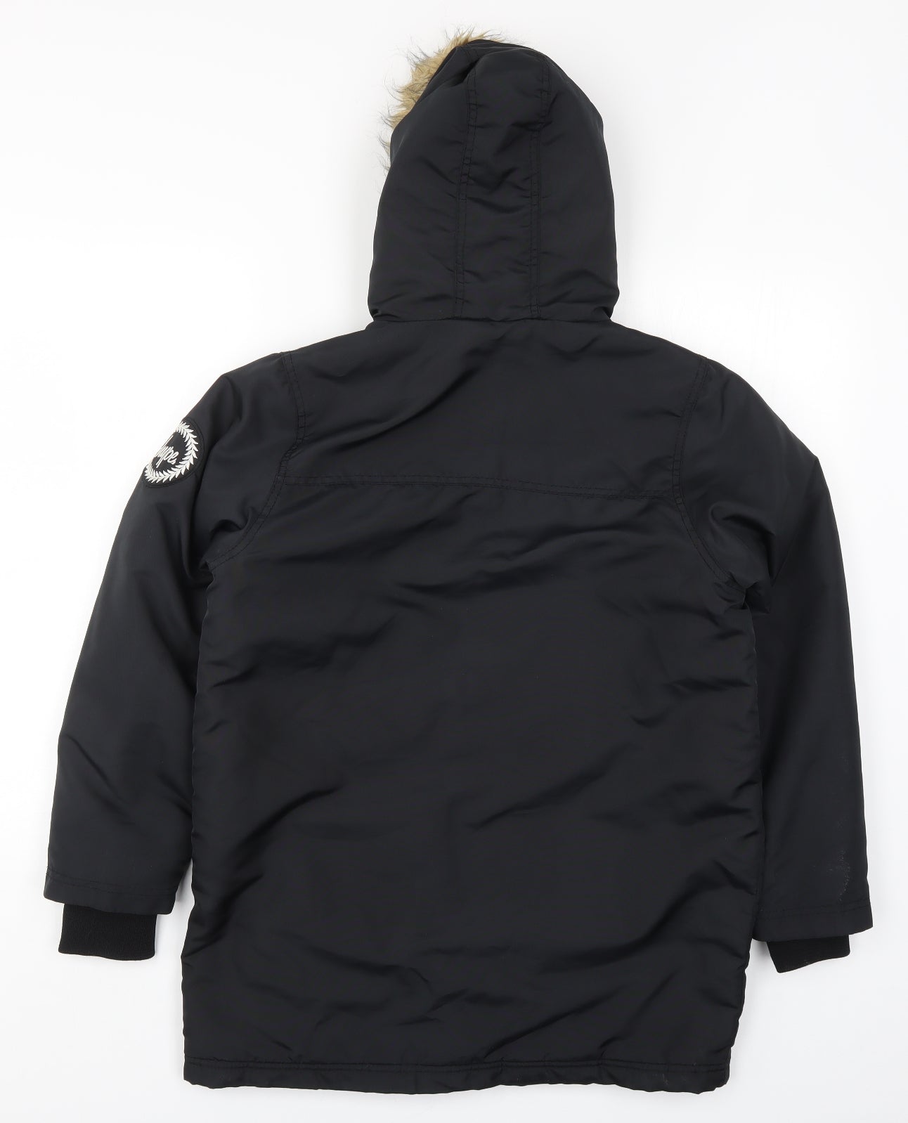 Hype Boys Black   Basic Coat Coat Size 13 Years