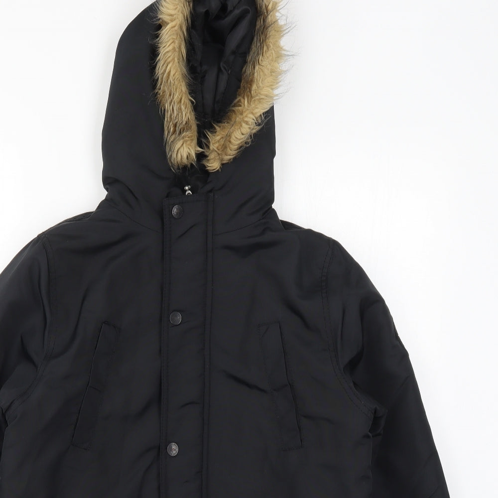 Hype Boys Black   Basic Coat Coat Size 13 Years