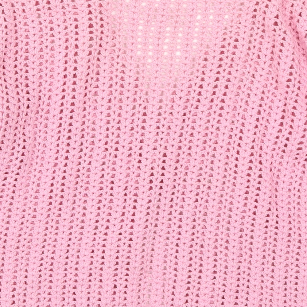 Jackpot Womens Pink  Knit Cardigan Jumper Size S