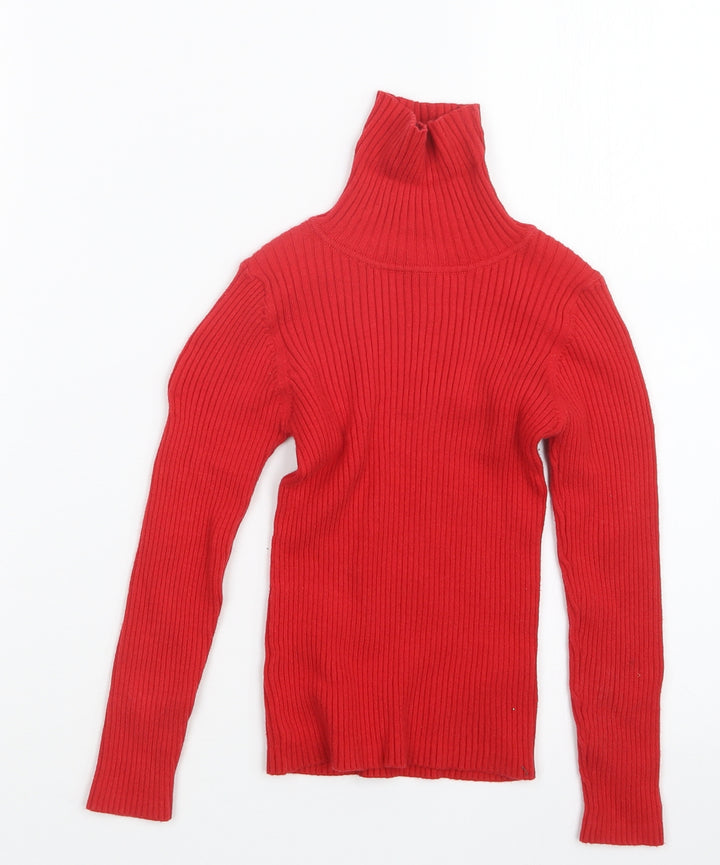 NEXT Girls Red   Pullover Jumper Size 6 Years