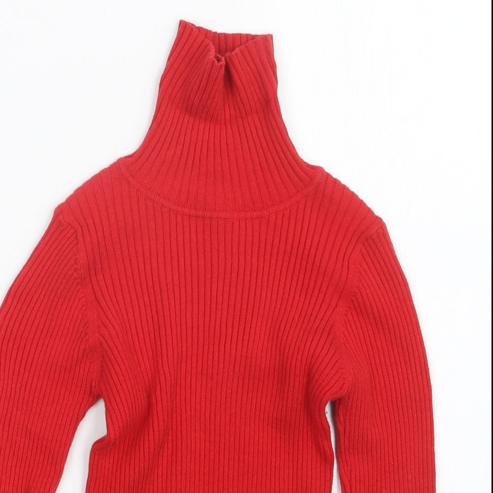 NEXT Girls Red   Pullover Jumper Size 6 Years