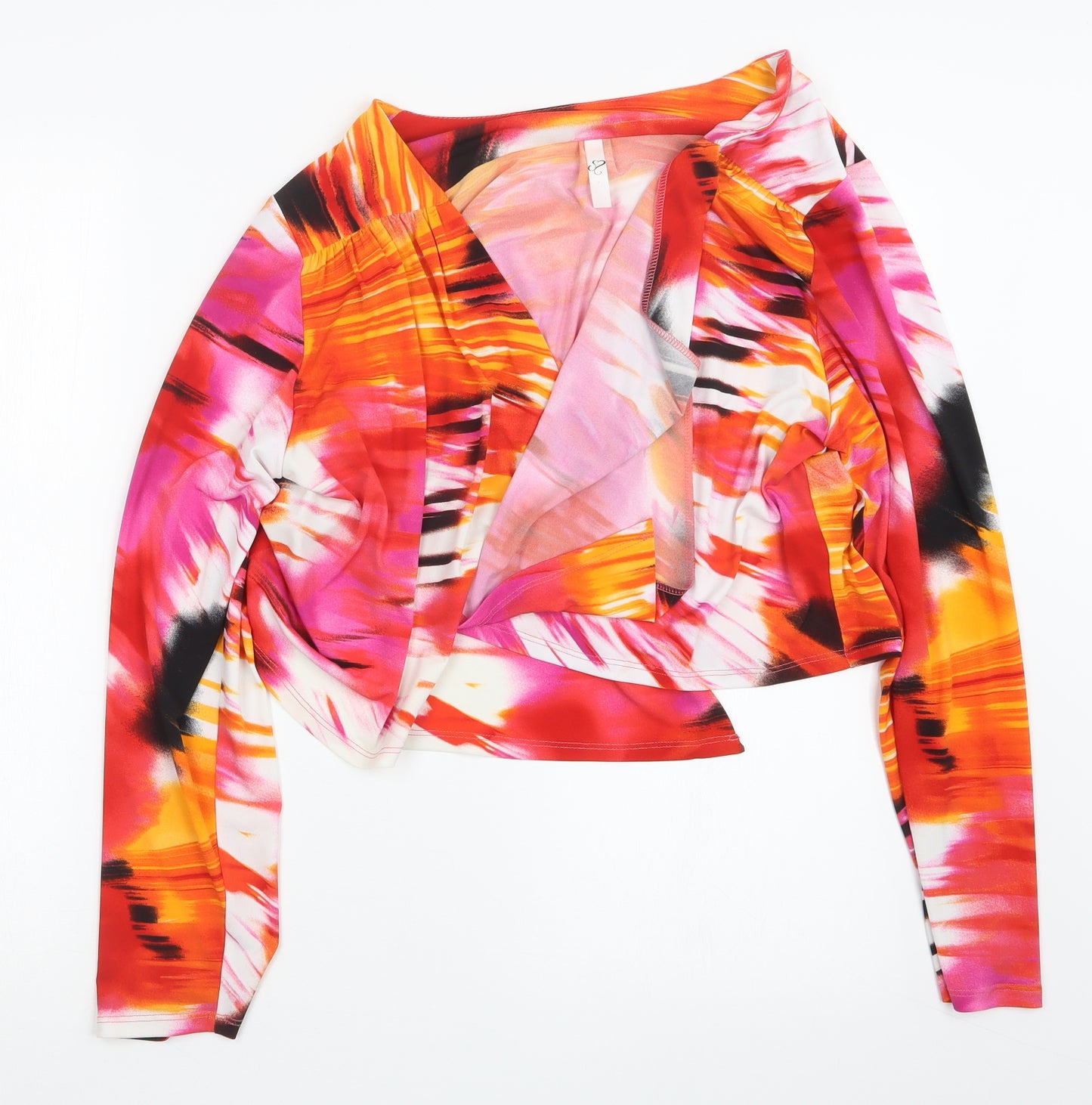 Preworn Womens Red Geometric  Jacket  Size 22