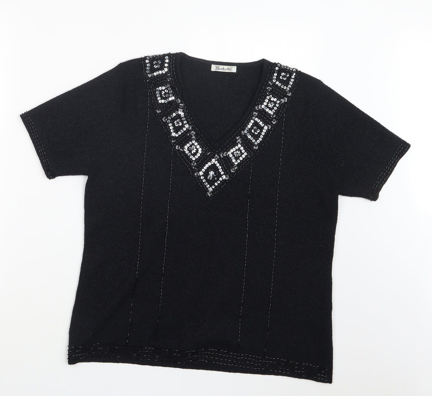 Berkertex Womens Black   Pullover Jumper Size 14