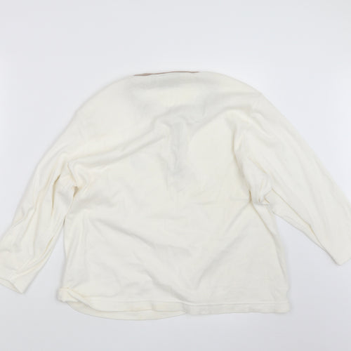 Guinness Womens Ivory Geometric  Top Pyjama Set Size 18  - Guinness