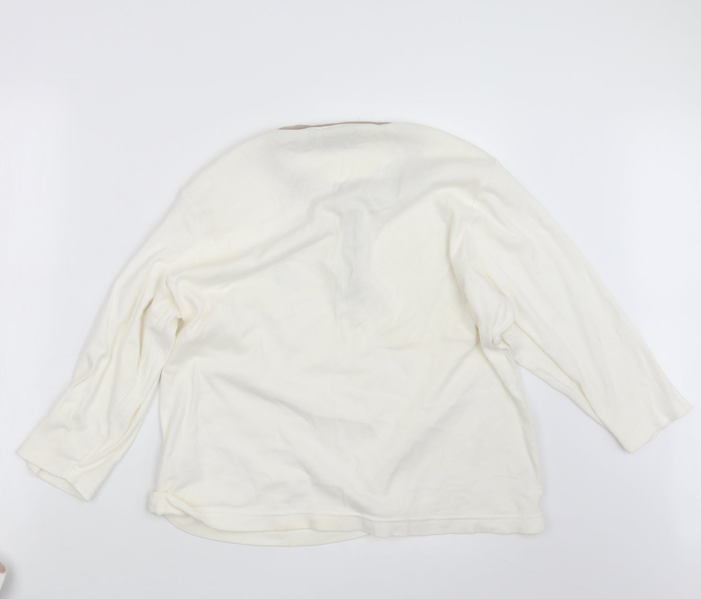 Guinness Womens Ivory Geometric  Top Pyjama Set Size 18  - Guinness