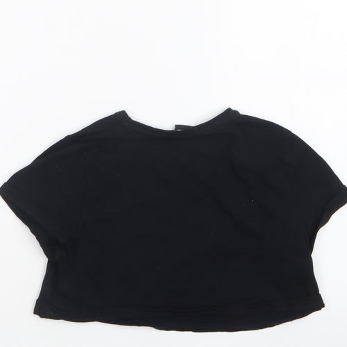 Tesco Girls Black   Cropped T-Shirt Size 9-10 Years  - Star Wars