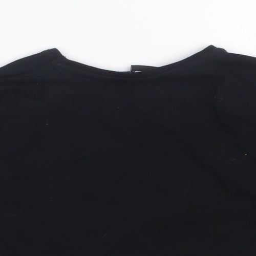 Tesco Girls Black   Cropped T-Shirt Size 9-10 Years  - Star Wars