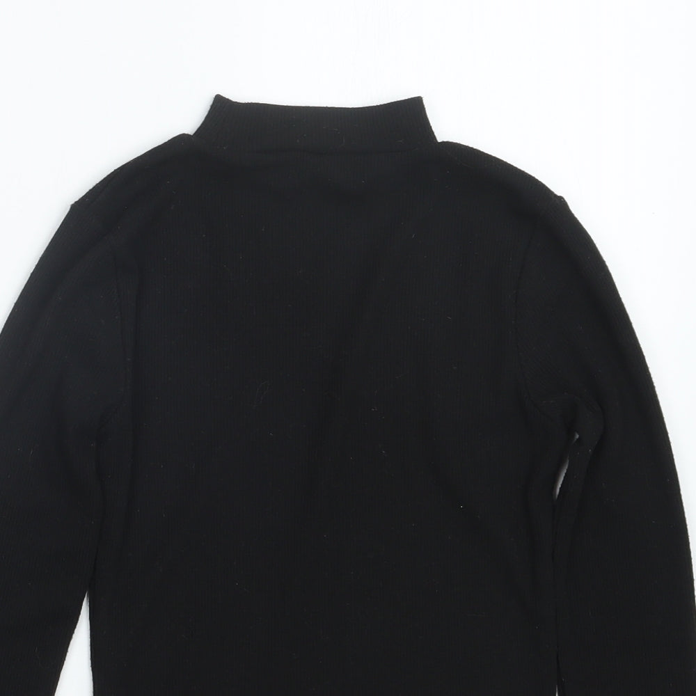 Miss E-vie Girls Black   Pullover Jumper Size 9-10 Years
