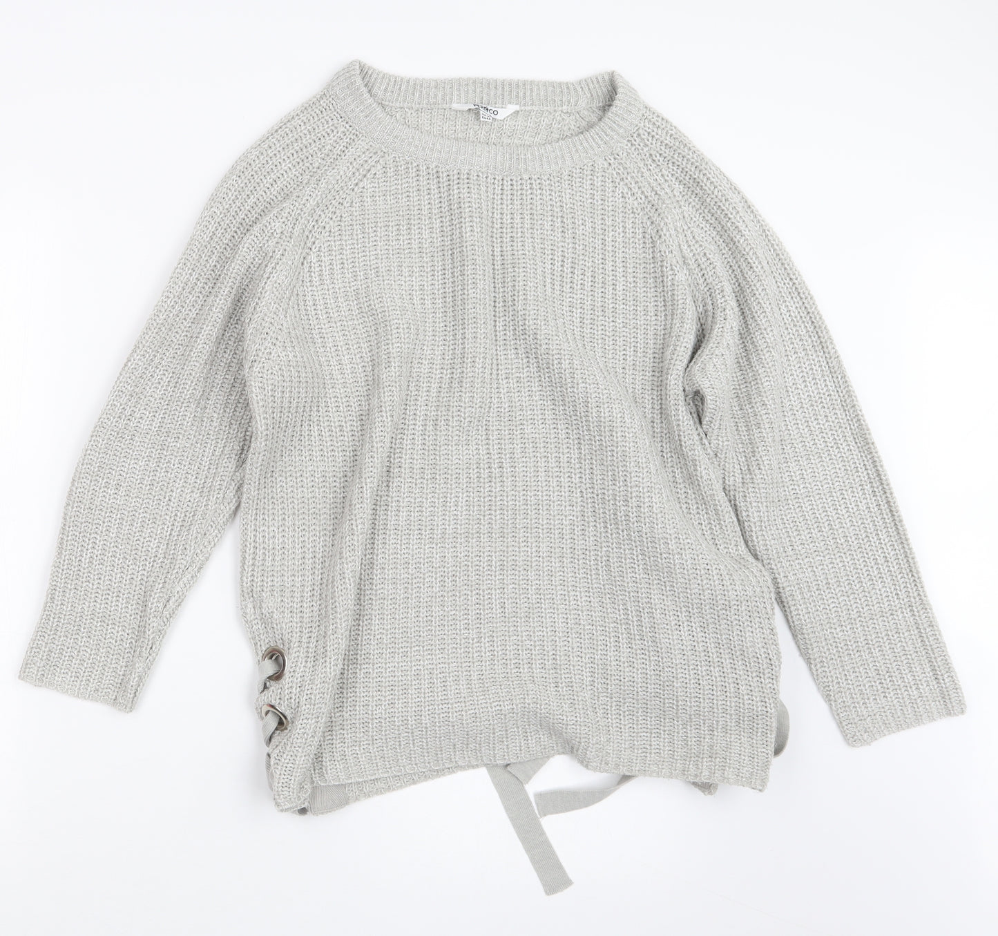 Pep&Co Womens Grey  Knit Pullover Jumper Size 16