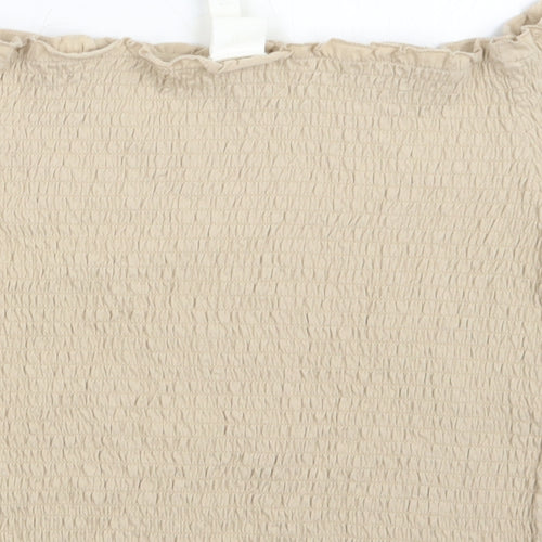H&M Womens Beige   Basic T-Shirt Size XL
