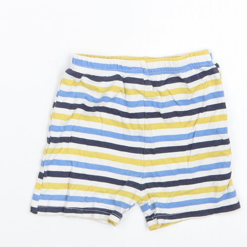 George Boys Blue Striped  Cropped Trousers Size 12-18 Months