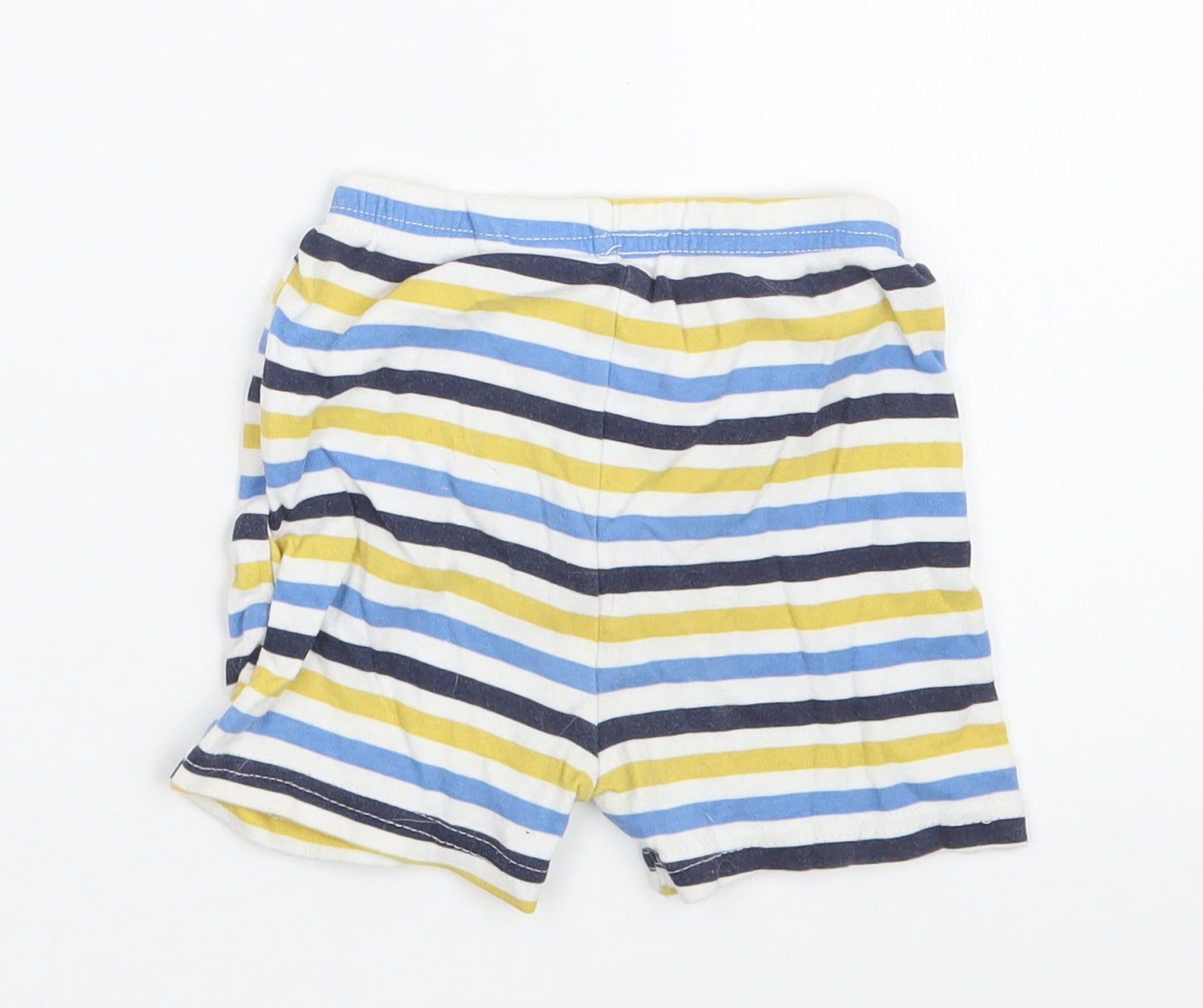 George Boys Blue Striped  Cropped Trousers Size 12-18 Months