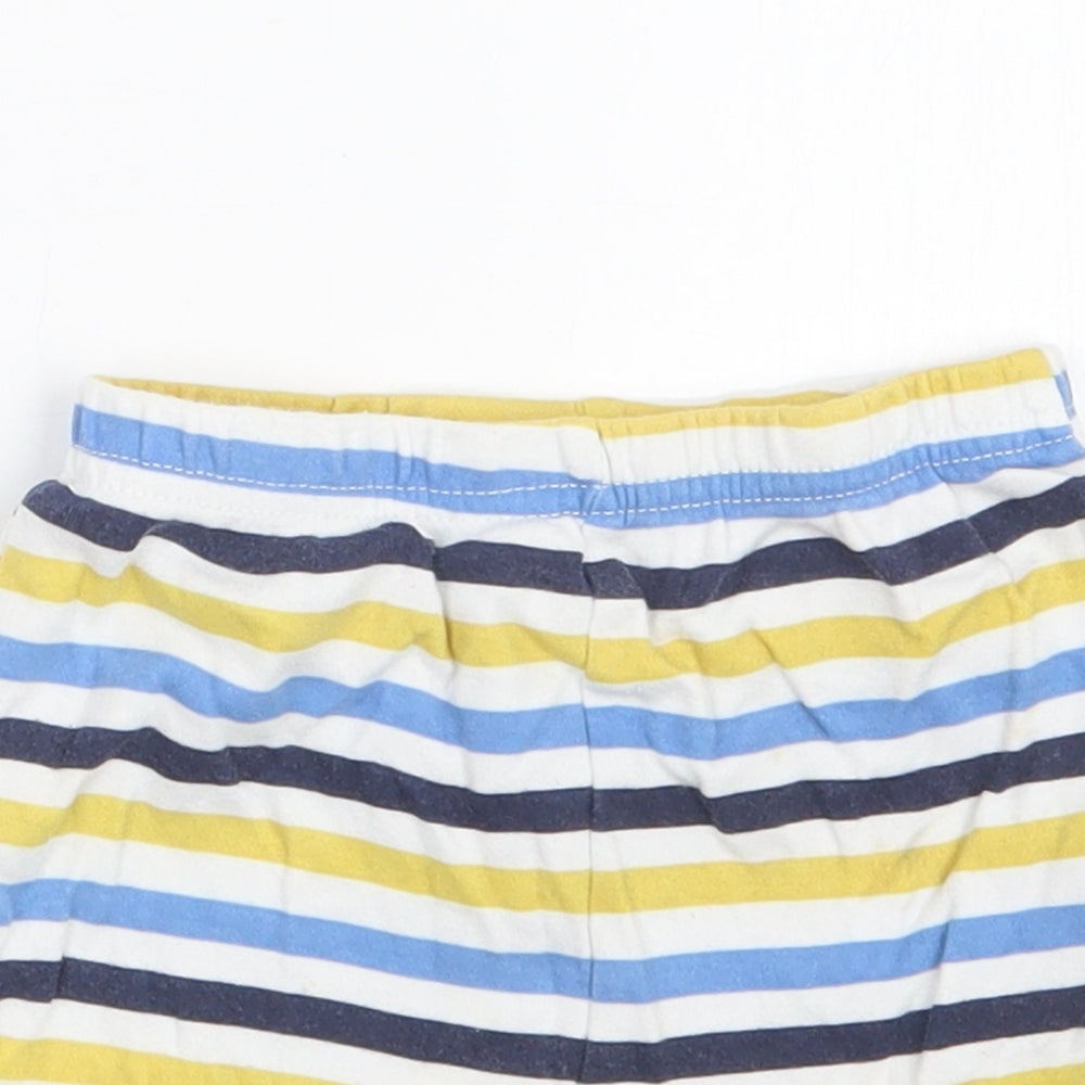 George Boys Blue Striped  Cropped Trousers Size 12-18 Months