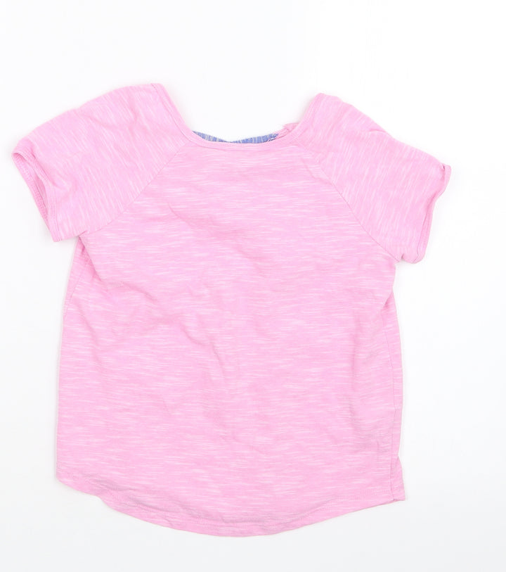 Matalan Girls Pink   Basic T-Shirt Size 8-9 Years