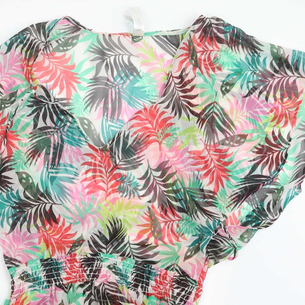 Ocean Club Womens Green Geometric  Mini  Size 10  - Beach Cover Up