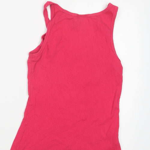 Papaya Womens Pink   Basic Tank Size 14