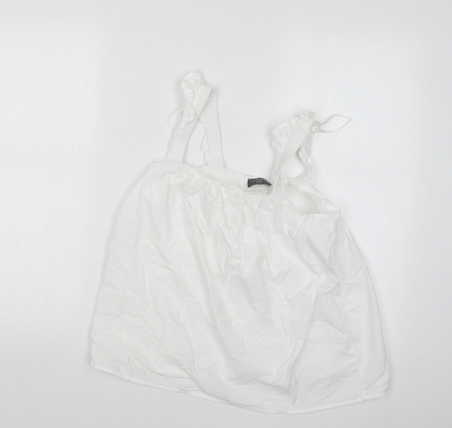 Jeff&Co Womens White   Basic T-Shirt Size 10