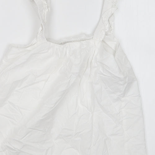 Jeff&Co Womens White   Basic T-Shirt Size 10