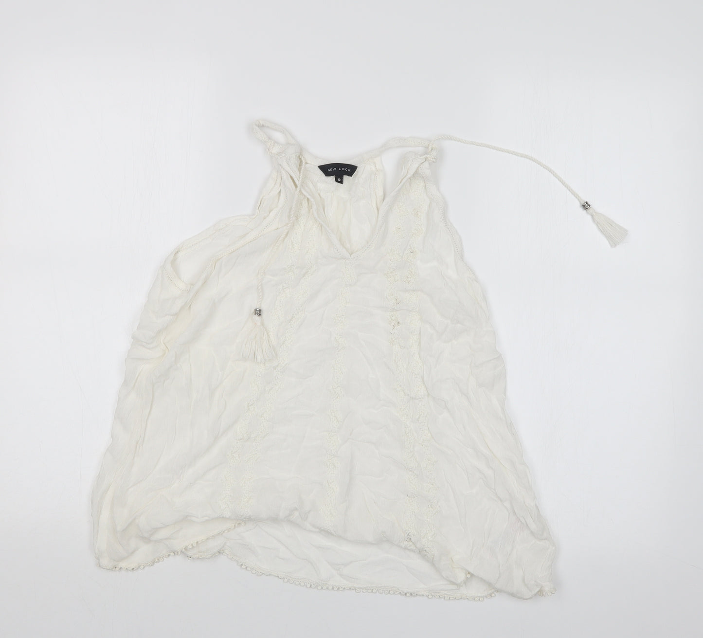 New Look Womens White   Basic Blouse Size 10