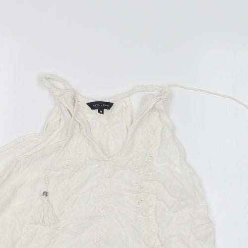 New Look Womens White   Basic Blouse Size 10
