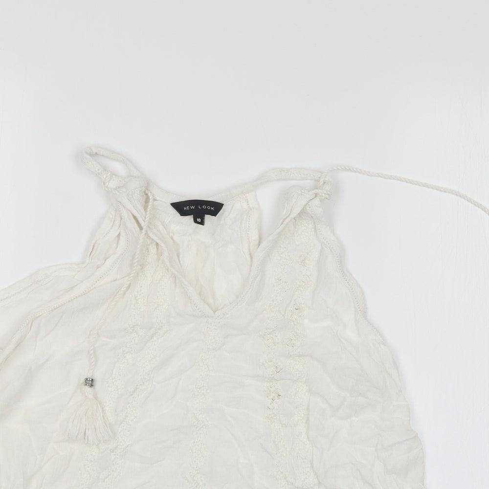 New Look Womens White   Basic Blouse Size 10