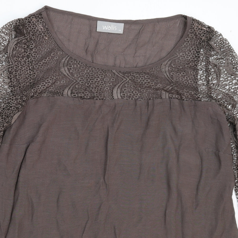 Wallis Womens Grey   Basic Blouse Size M