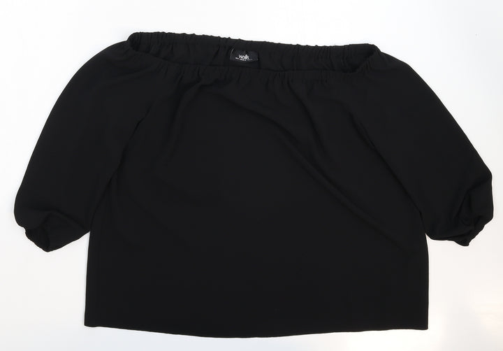 Wallis Womens Black   Basic Blouse Size M