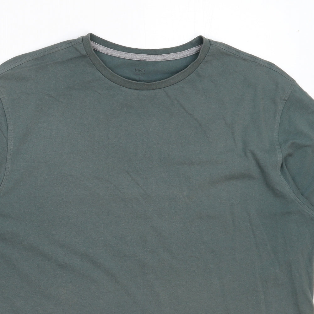 Marks and Spencer Mens Green    T-Shirt Size L