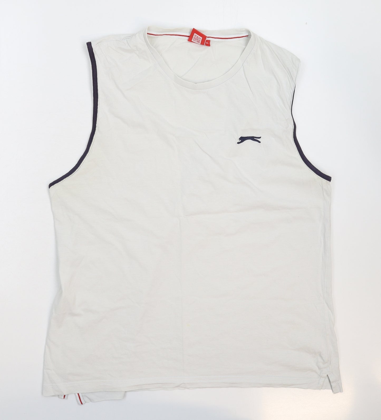 Slazenger Mens White   Basic Tank Size XL