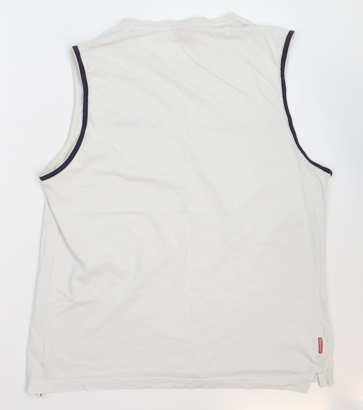Slazenger Mens White   Basic Tank Size XL