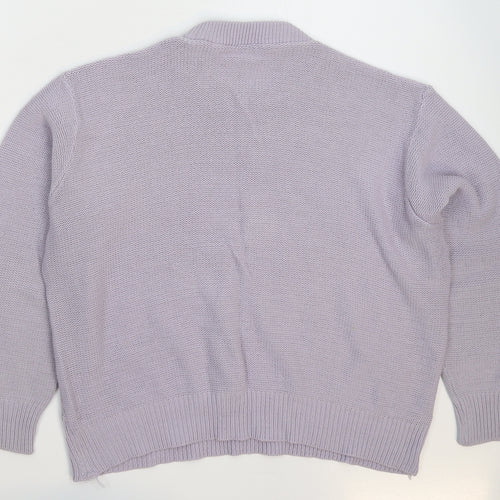 Moonlight Womens Grey  Knit Pullover Jumper One Size