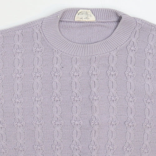 Moonlight Womens Grey  Knit Pullover Jumper One Size