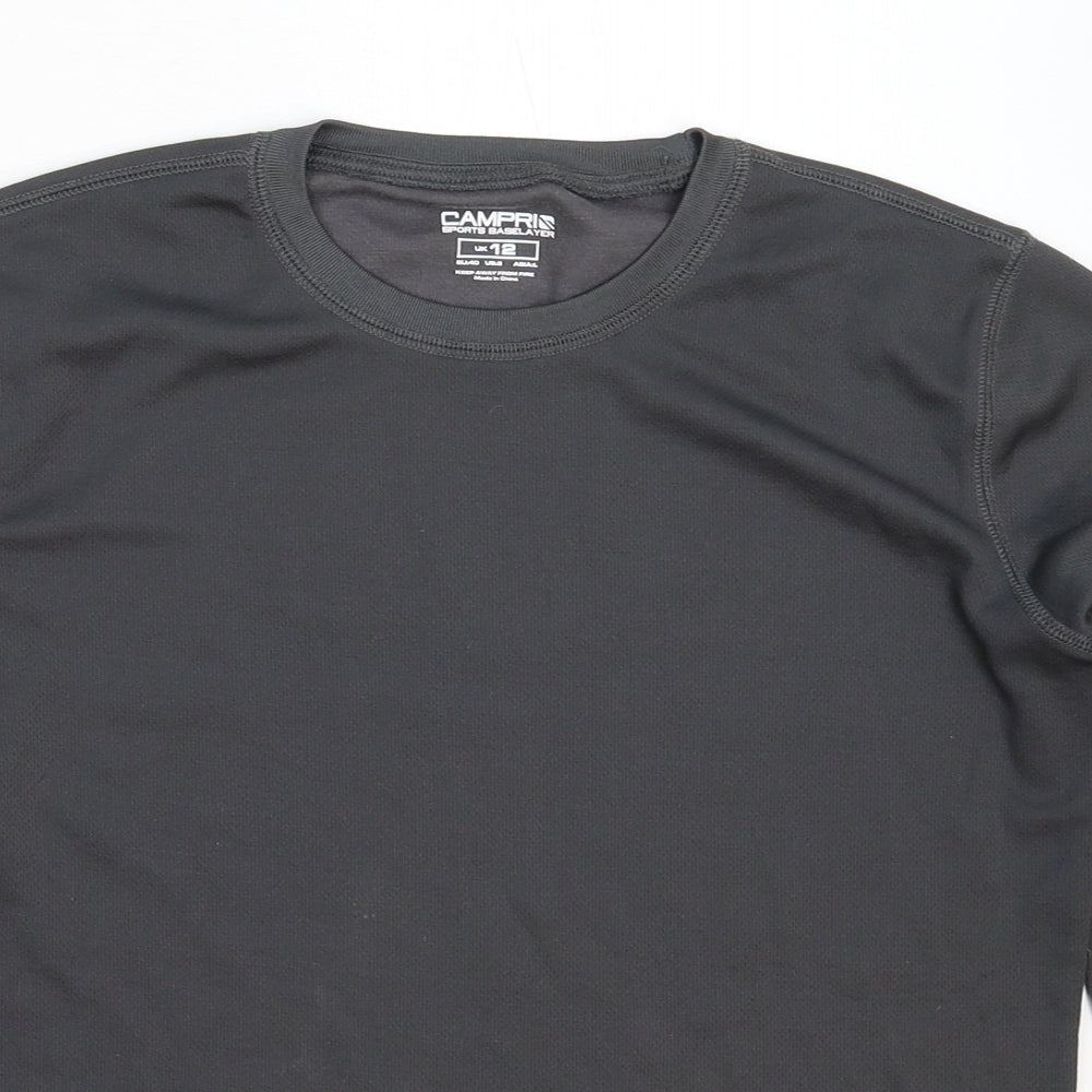 Campri Womens Grey   Jersey T-Shirt Size 12  - Baselayer