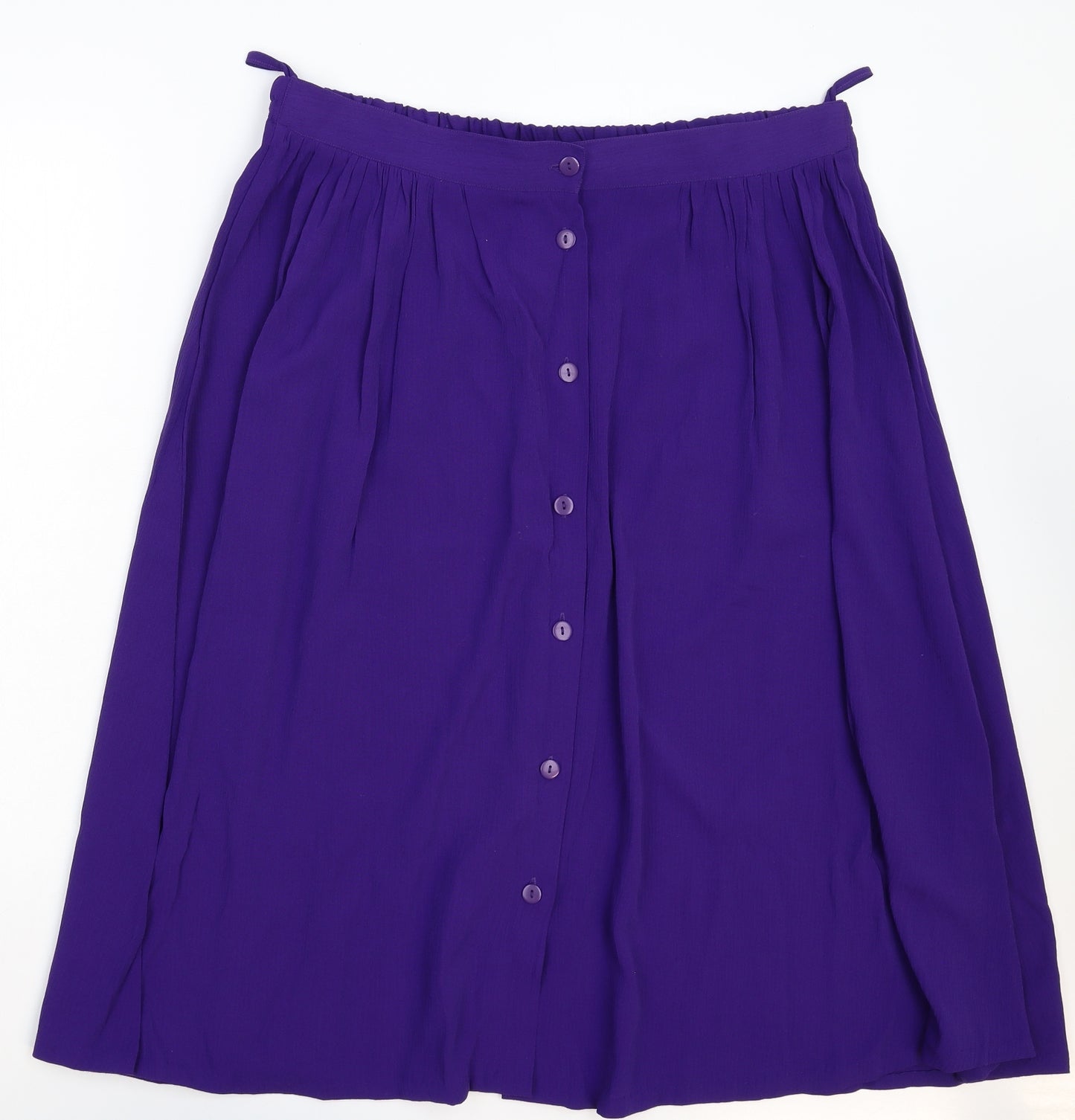 Simply Style Womens Purple   Pleated Skirt Size 20