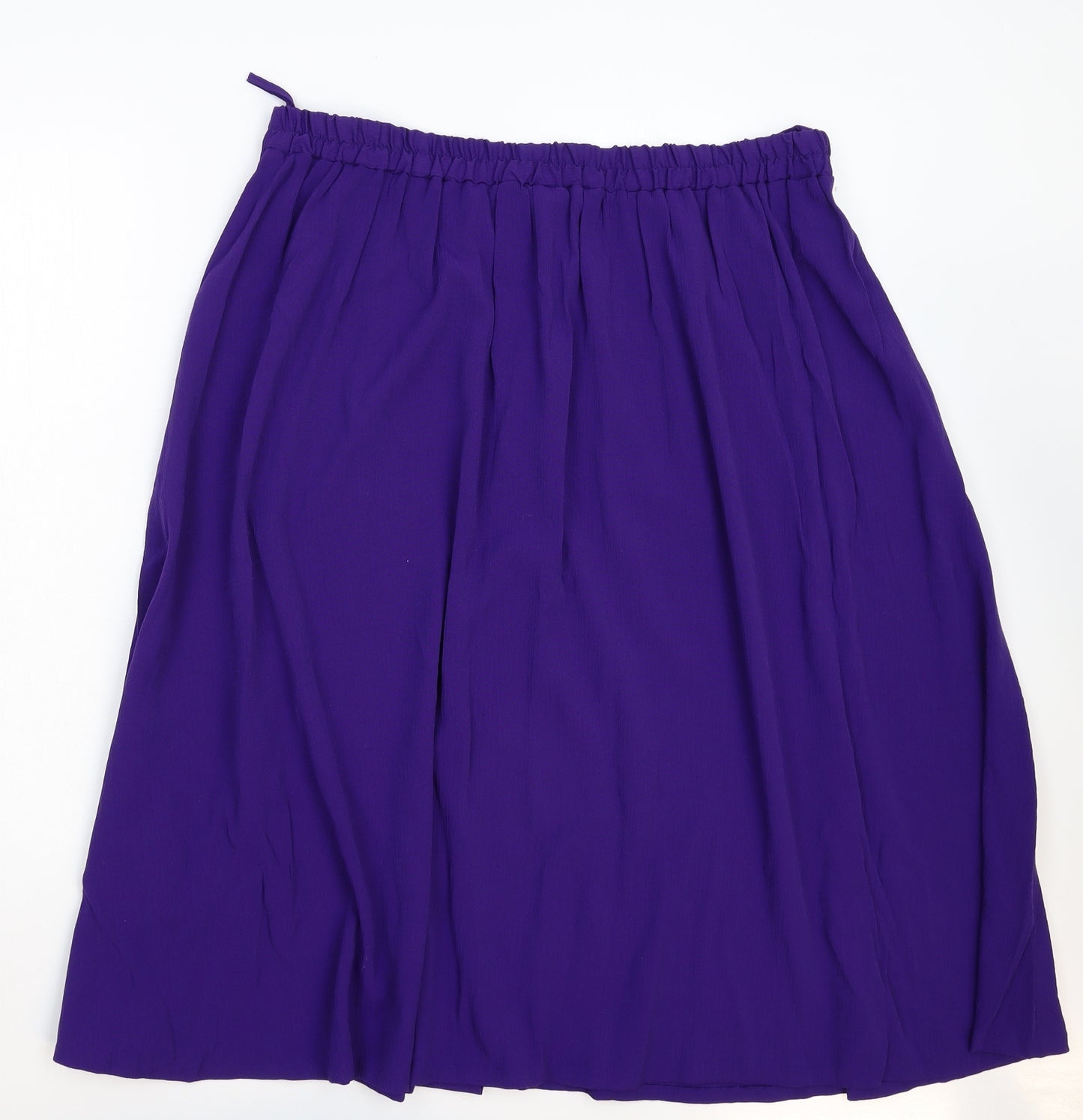 Simply Style Womens Purple   Pleated Skirt Size 20