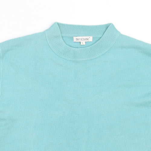 Fay Louise Womens Blue  Knit Pullover Jumper Size L