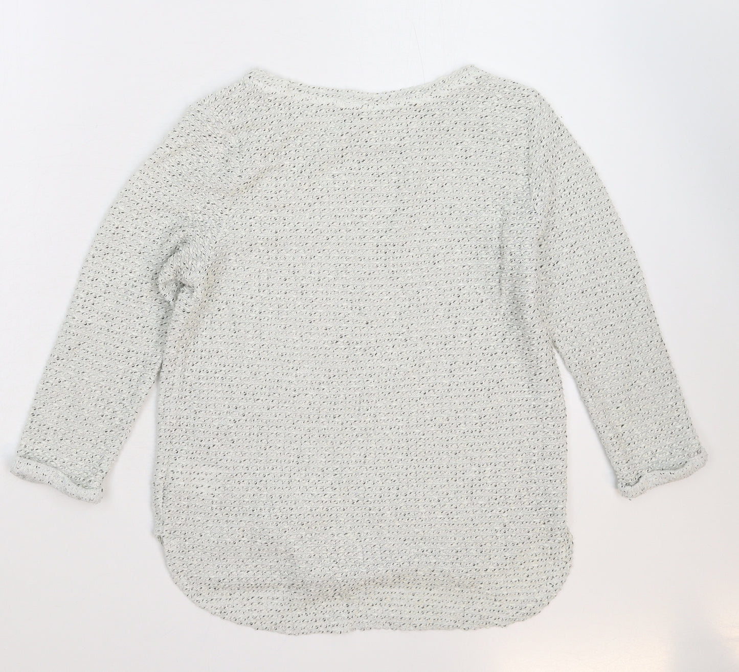 H&M Womens White  Knit Pullover Jumper Size XS