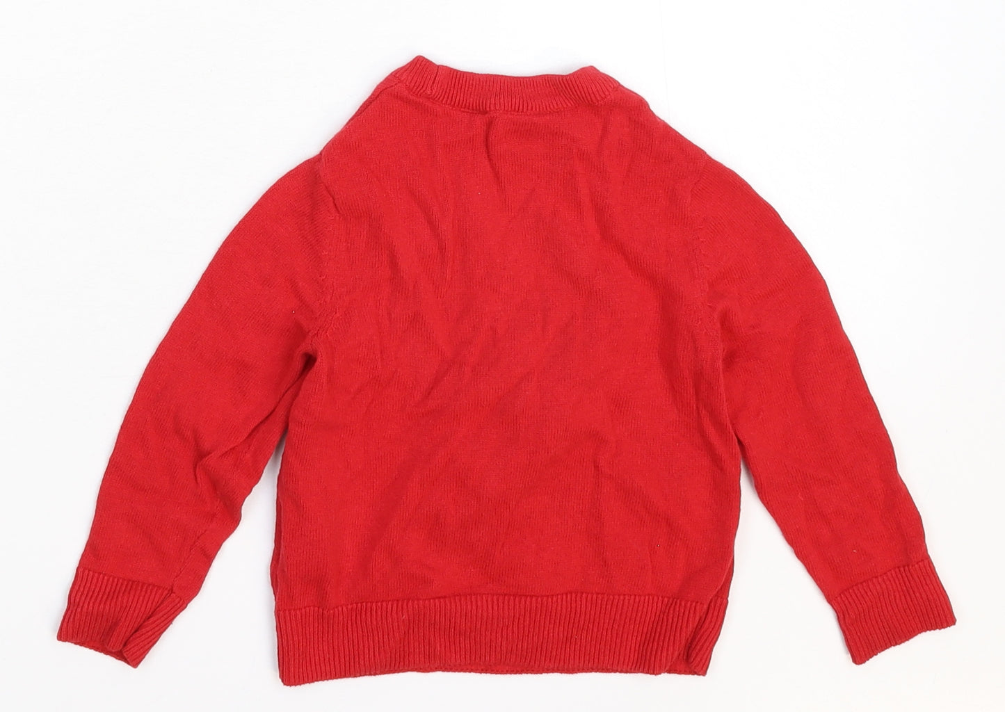 H&M Baby Red  Knit Pullover Jumper Size 18-24 Months  - Christmas