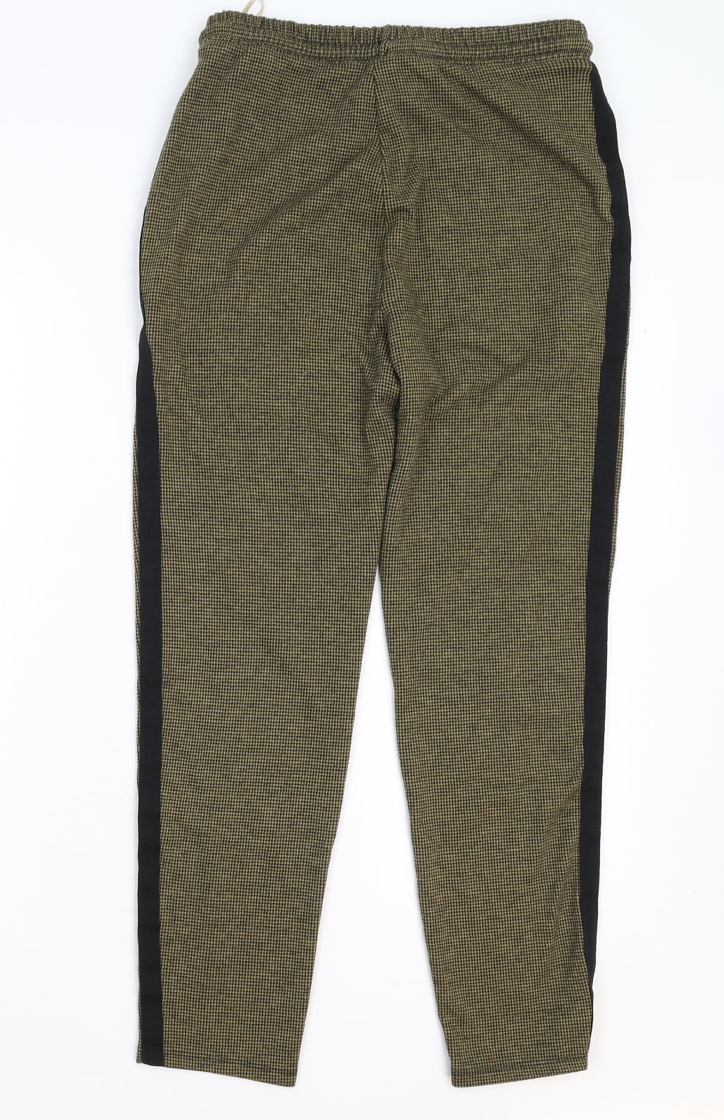 Marks and Spencer Womens Grey Houndstooth  Jogger Trousers Size 10 L25 in