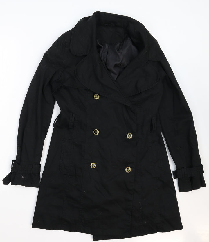 New Look Womens Black   Pea Coat Coat Size 8