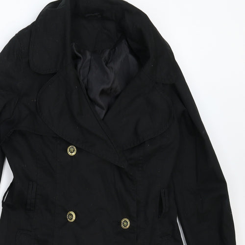 New Look Womens Black   Pea Coat Coat Size 8