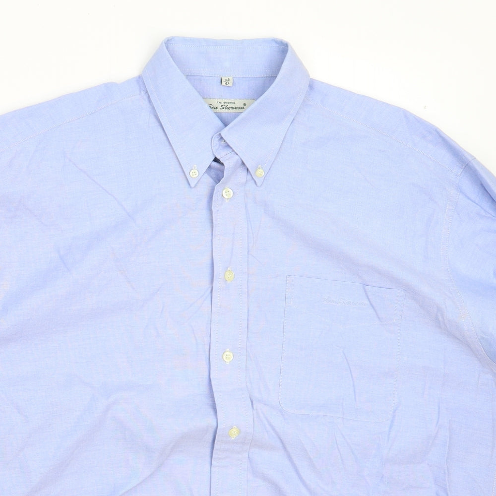 Ben Sherman Mens Blue    Dress Shirt Size 16.5