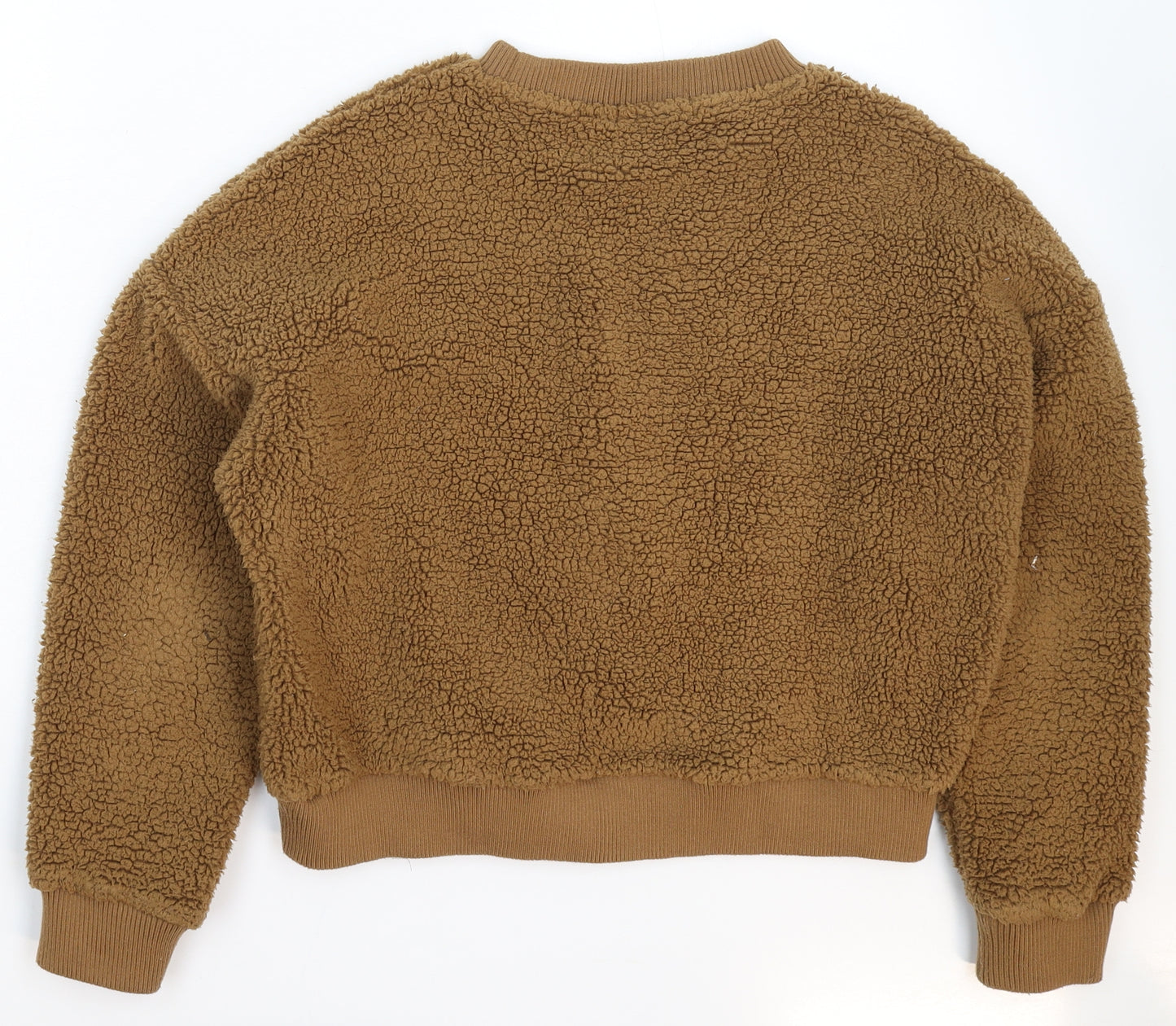 Primark Womens Brown  Fleece Pullover Sweatshirt Size 8