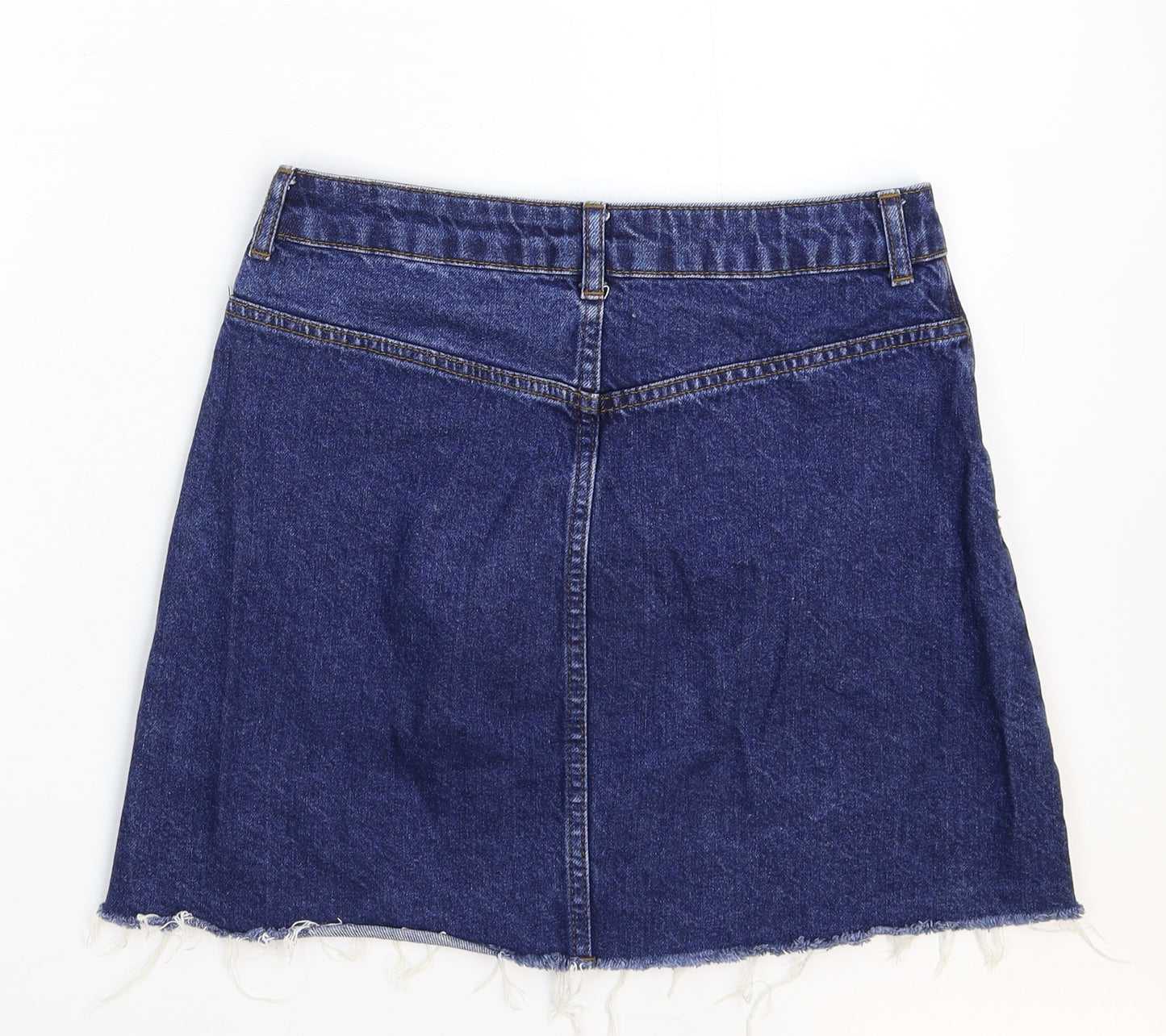 Topshop Womens Blue  Denim Mini Skirt Size 10