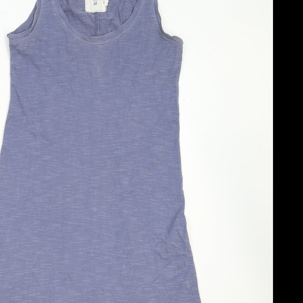 H&M Womens Blue   Tank Dress  Size XS